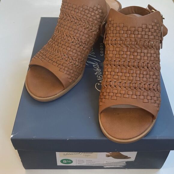 Universal Thread “Aspen” Woven Heeled Sandal Slingback • Size 5.5 • New in Box - Picture 7 of 11